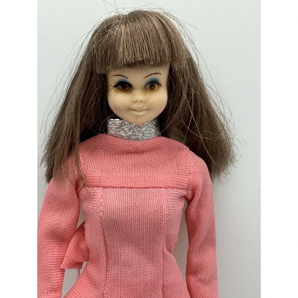 Vintage 1968 Princess‎ Grace Doll Hong Kong Clone Pink Dress White Boots